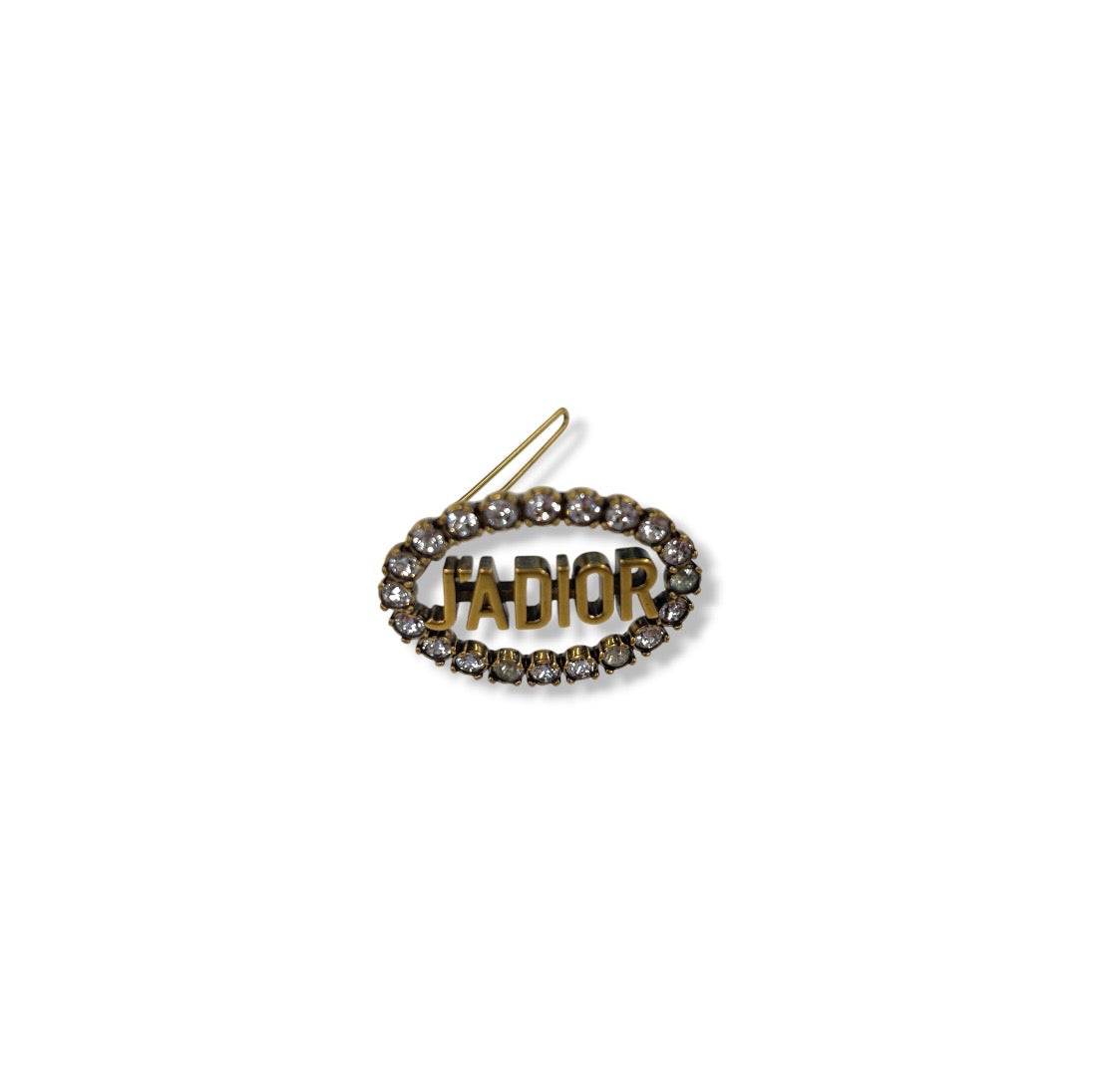 CHRISTIAN DIOR Hair Clip  Gold JADIOR *Damage Rank(B)