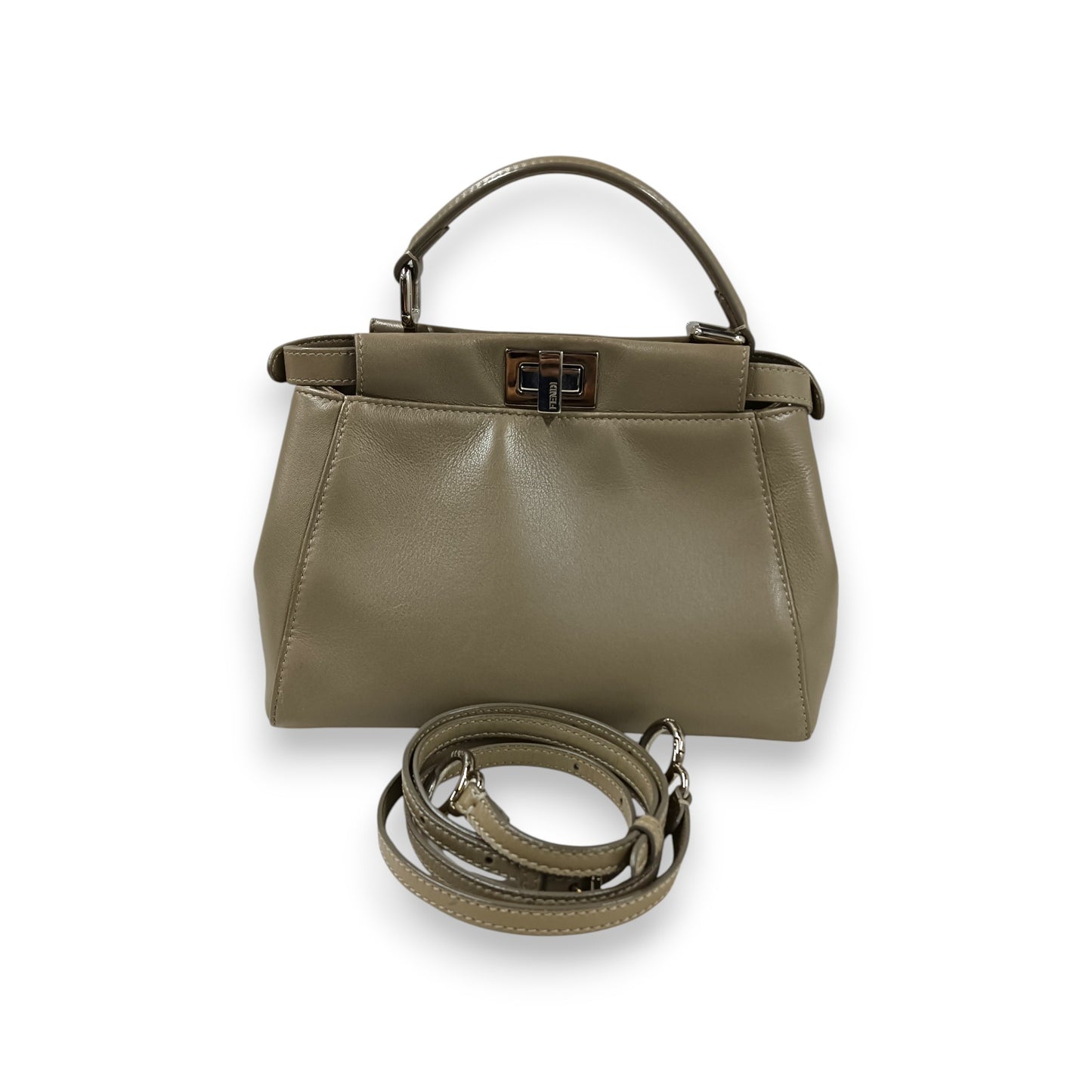 FENDI 2WAY Bag Peekaboo Mini 8BN244 Rank(B) Beige Scratch