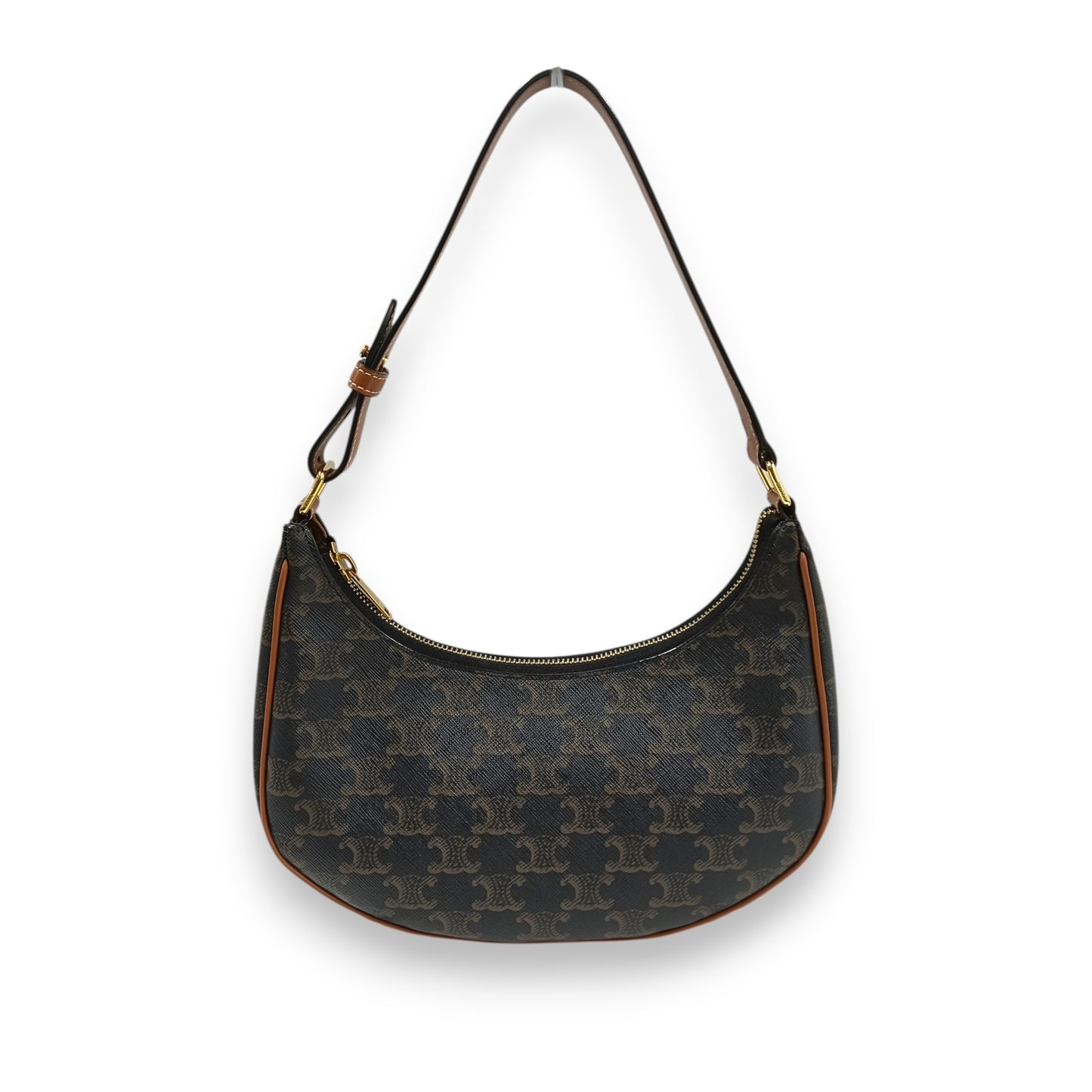 CELINE Handbag AVA Triomphe Rank(B) Black/Brown U-GA-0211