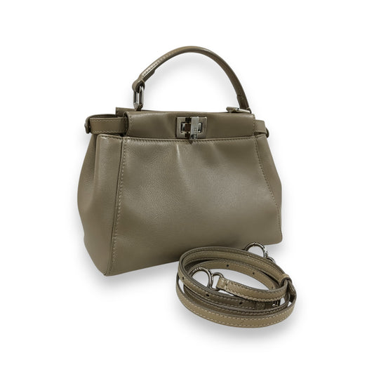 FENDI 2WAY Bag Peekaboo Mini 8BN244 Rank(B) Beige Scratch