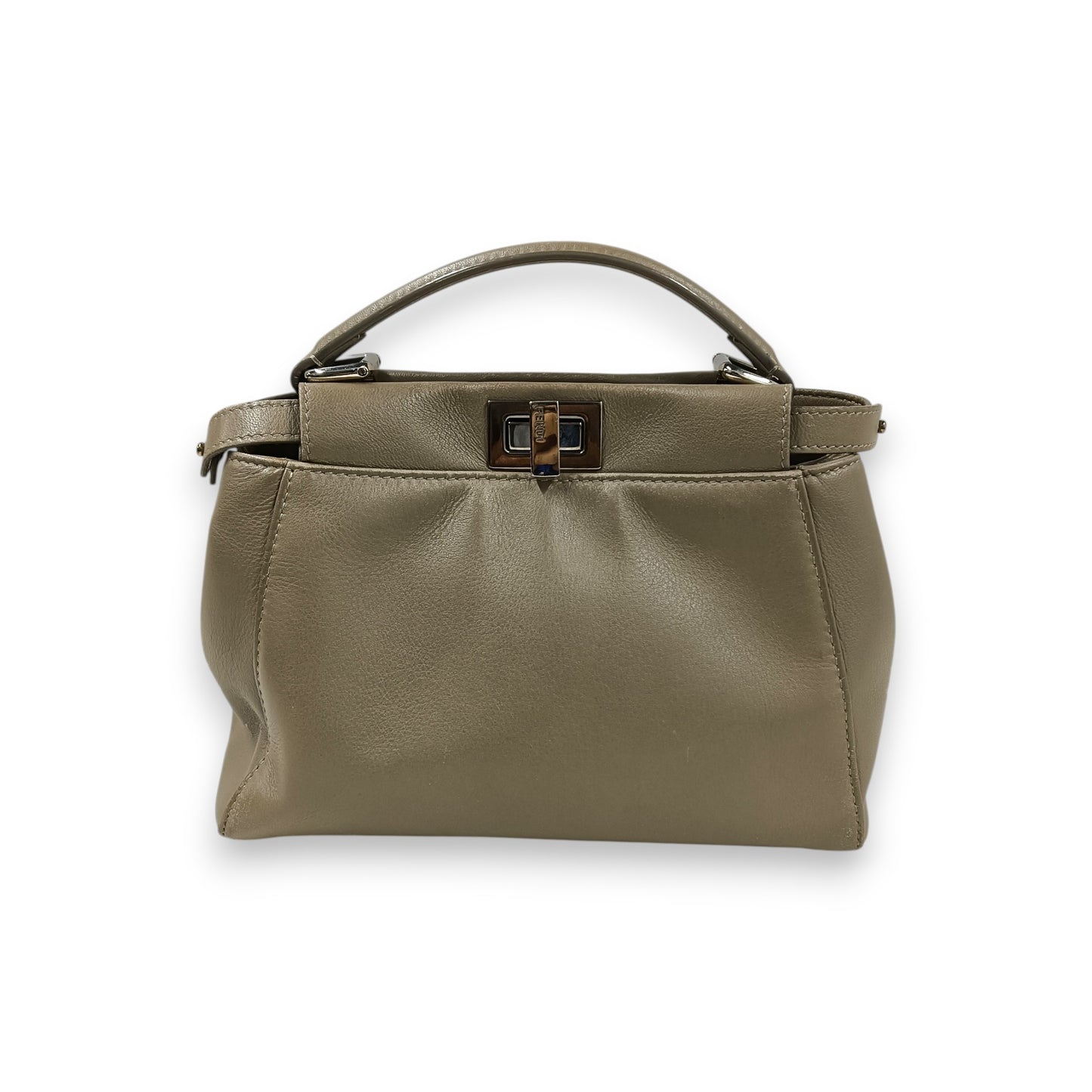 FENDI 2WAY Bag Peekaboo Mini 8BN244 Rank(B) Beige Scratch