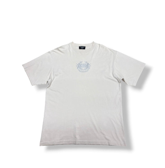 BALENCIAGA T-SHIRT XXS SIZE UNISEX BEIGE 614675 TKV71 2966 RANK (B)