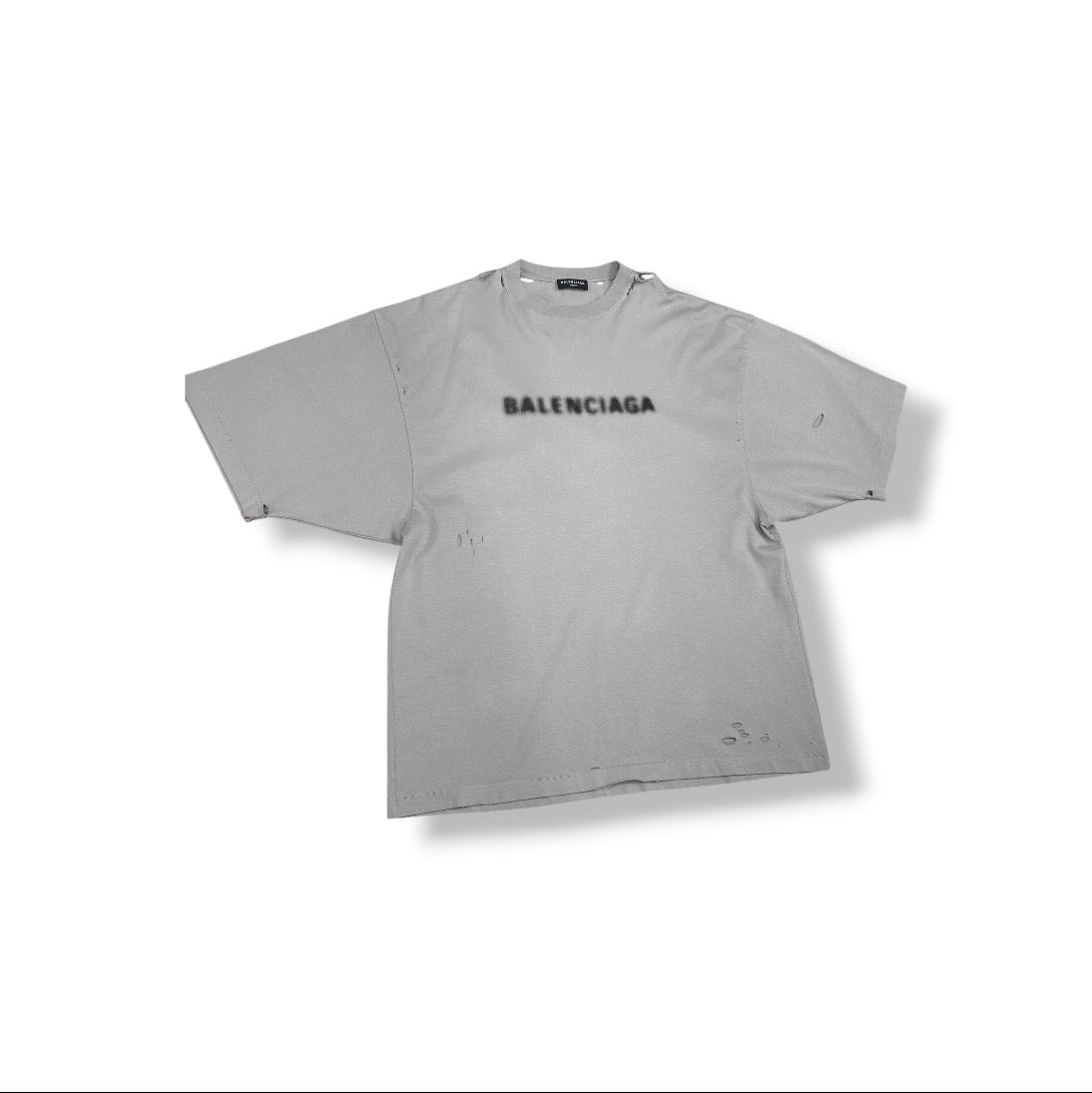 BALENCIAGA T-SHIRT XS MENS GRAY 661715 TKVD5 RANK (B)