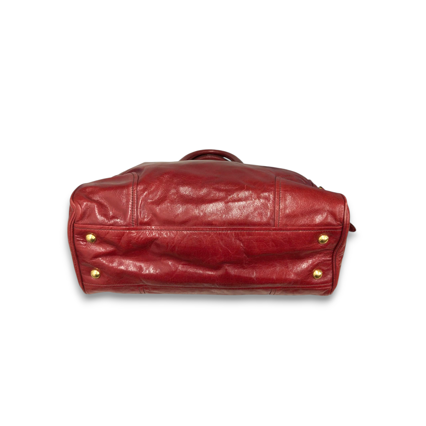 PRADA Handbag BL0821 Red 173 Rank B