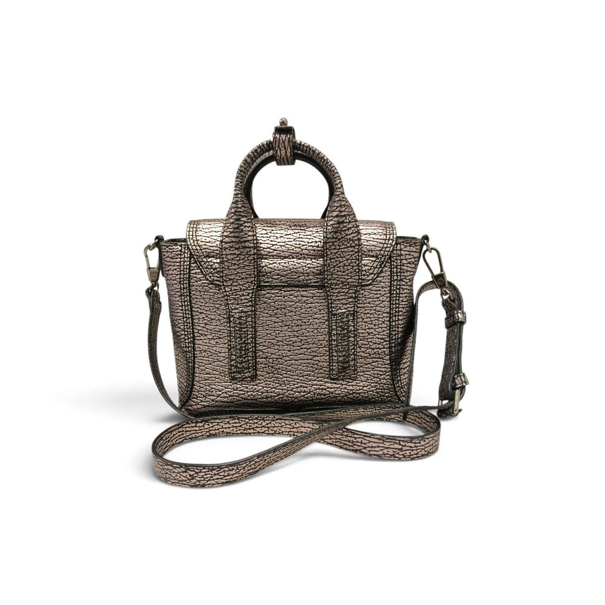 3.1 philip lim 2WAY Bag Pashli Mini Silver And Black AE16-0226MSA Rank B