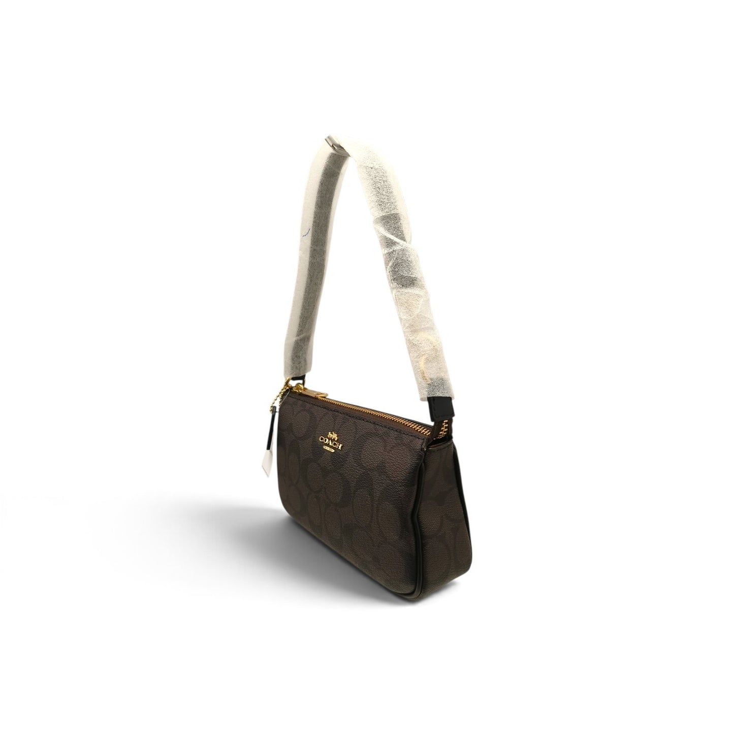 COACH Handbag CS442 Dark Brown NO Lita 19 Rank A