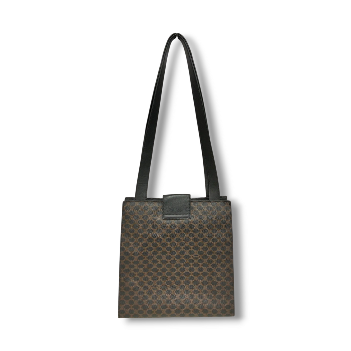 CELINE Shoulder Bag Brown And Black MC98/1 vintage Rank B