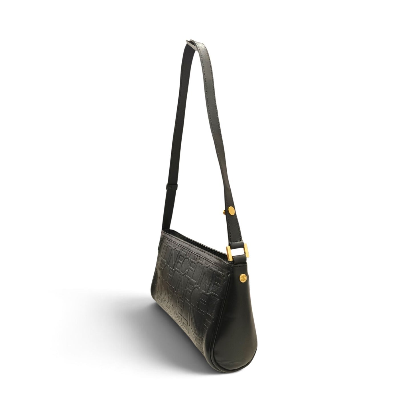 CELINE Handbag Black CE00/12 *Stain* Rank B