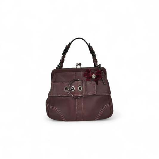 COACH Handbag 8A12 Red Rank (B)