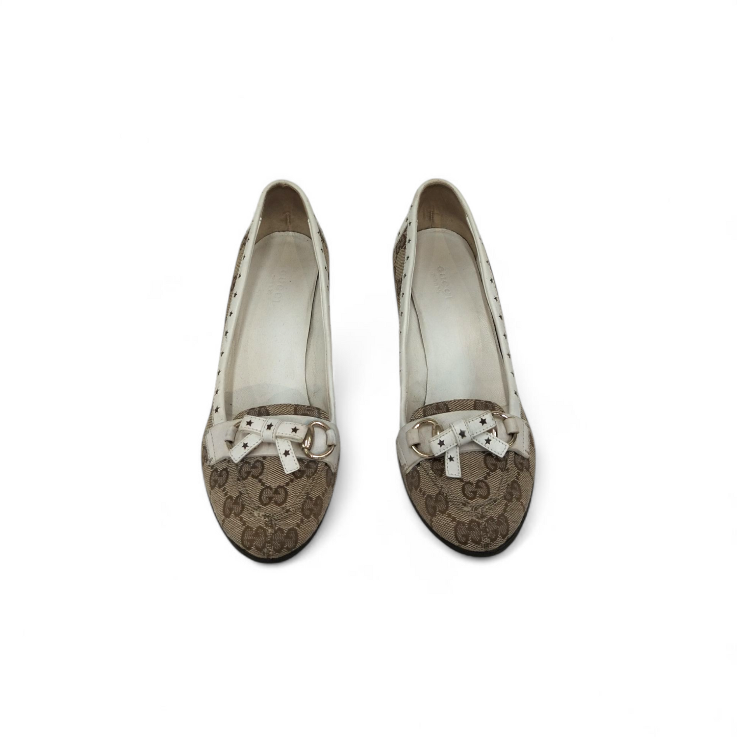 GUCCI Pumps 37 Lady's Brown Stain/Damage 213194 Rank (C)
