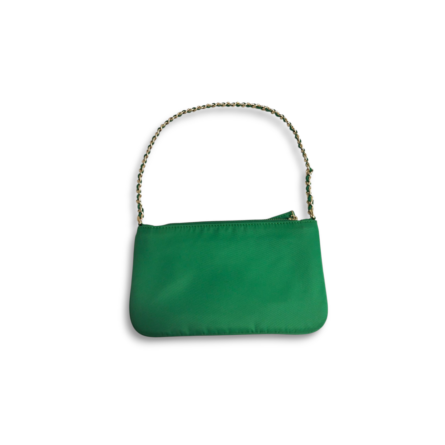 ARISTOTLE Shoulder Bag Green Nylon Teen Pouch Rank B