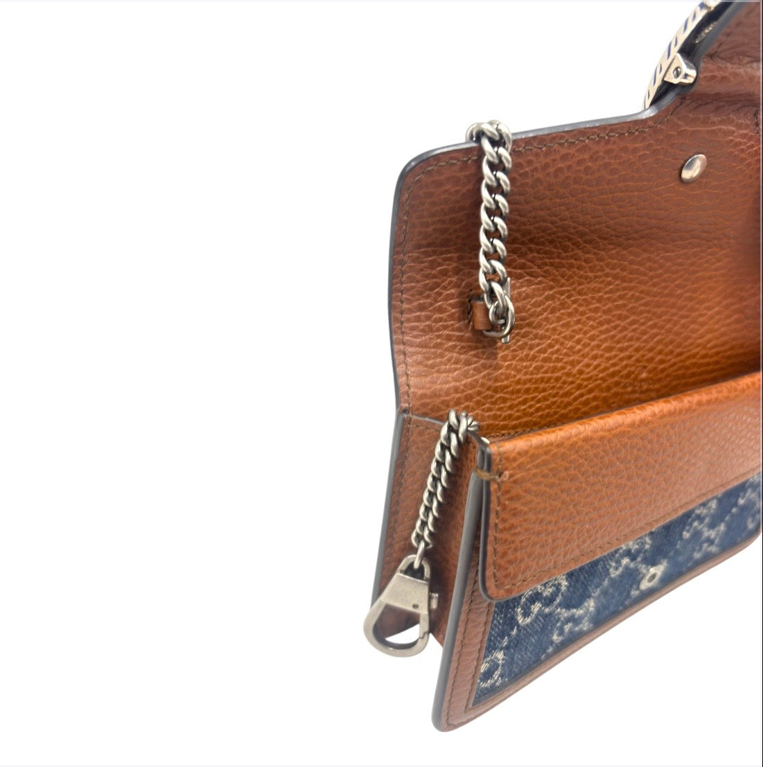 GUCCI SHOULDER BAG 476432 NAVY/BROWN 2067 RANK (AB)