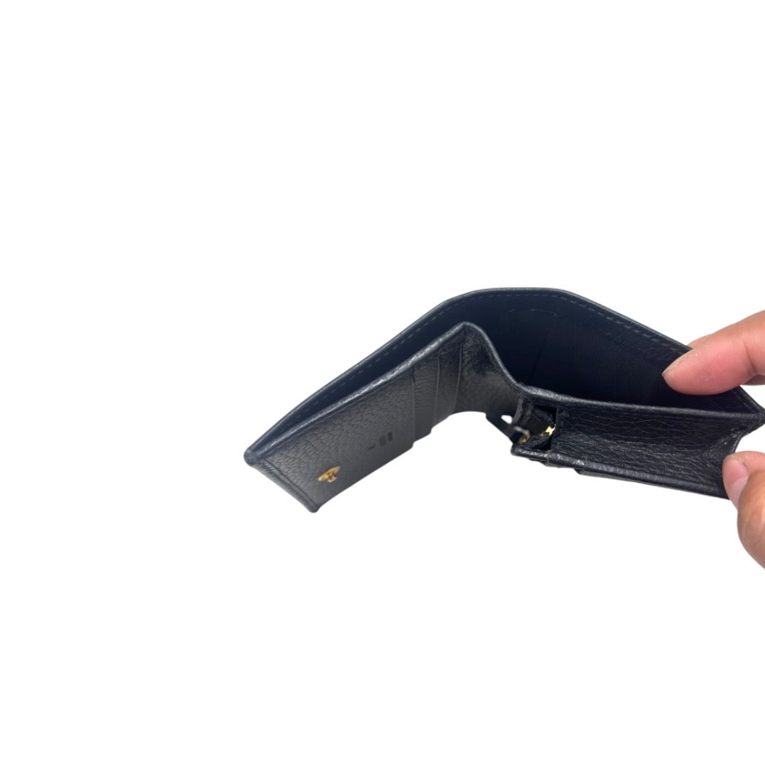 GUCCI WALLET 456126 BLACK SCRATCH 0413 RANK (B)