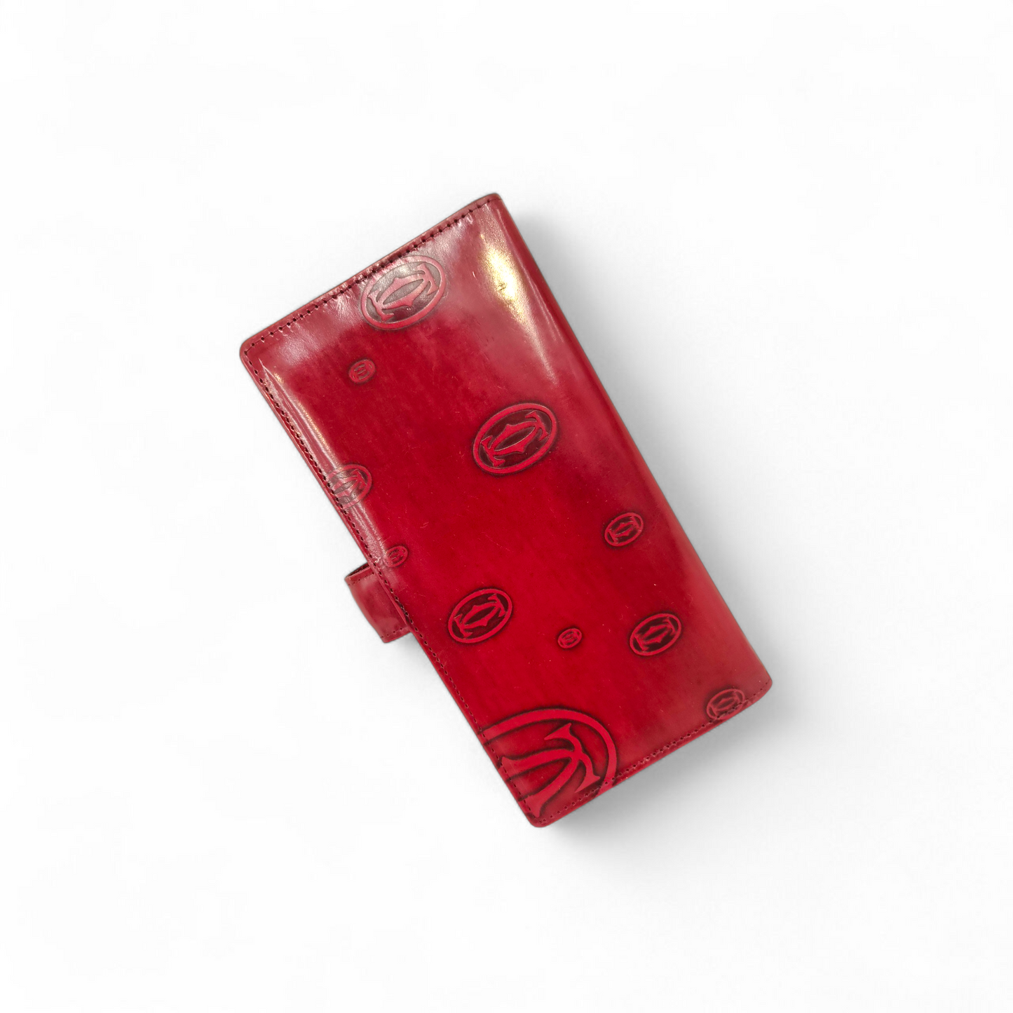 Cartier Wallet Happy Birthday Red *Scratch* Rank B