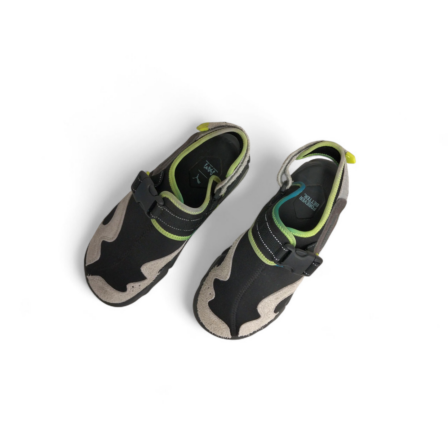 PUMA Sandal 43 Mens Black And Green 390451-0 Rank (B)