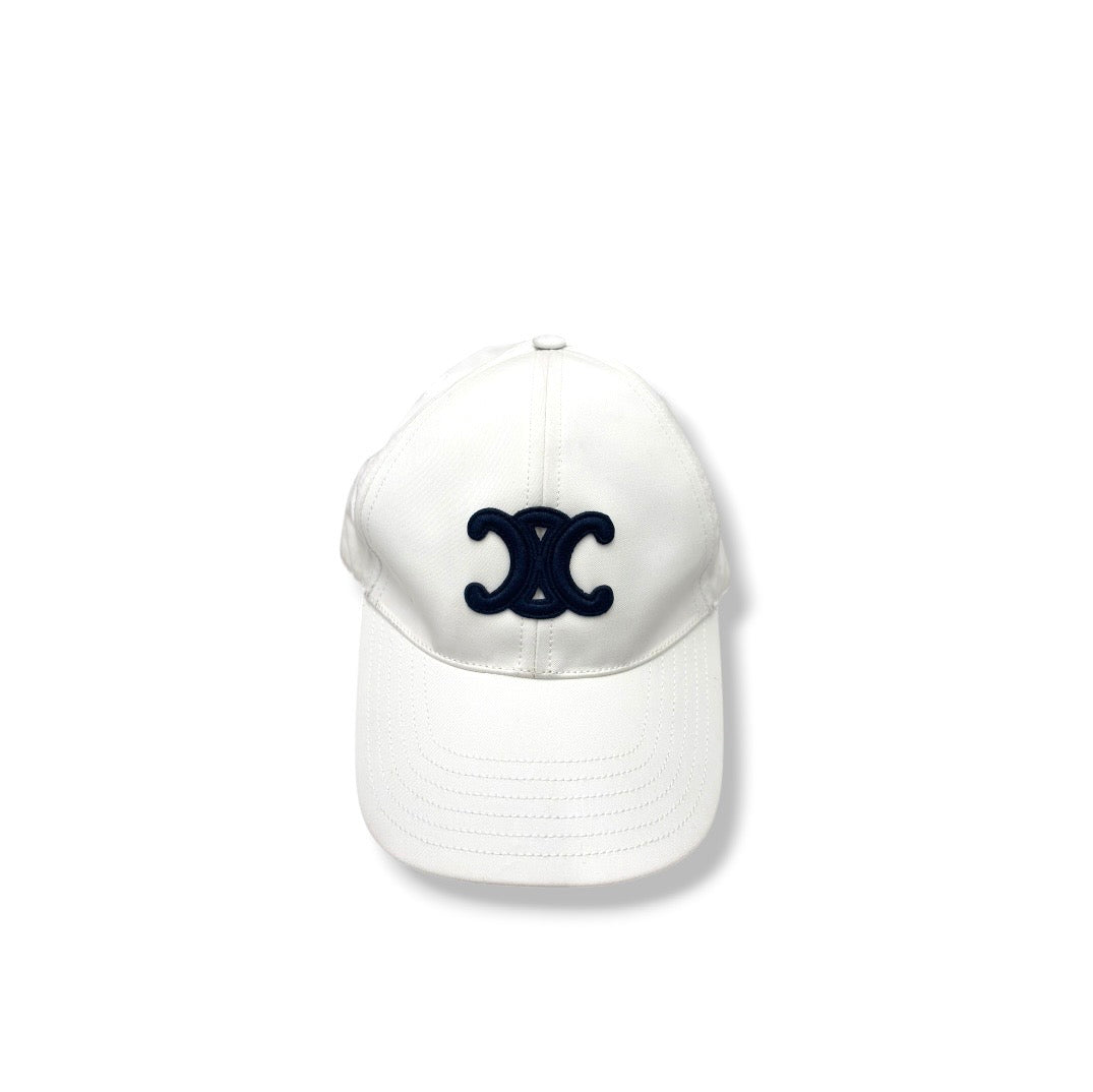 CELINE CAP 2AUT6969P WHITE STAIN RANK (B)