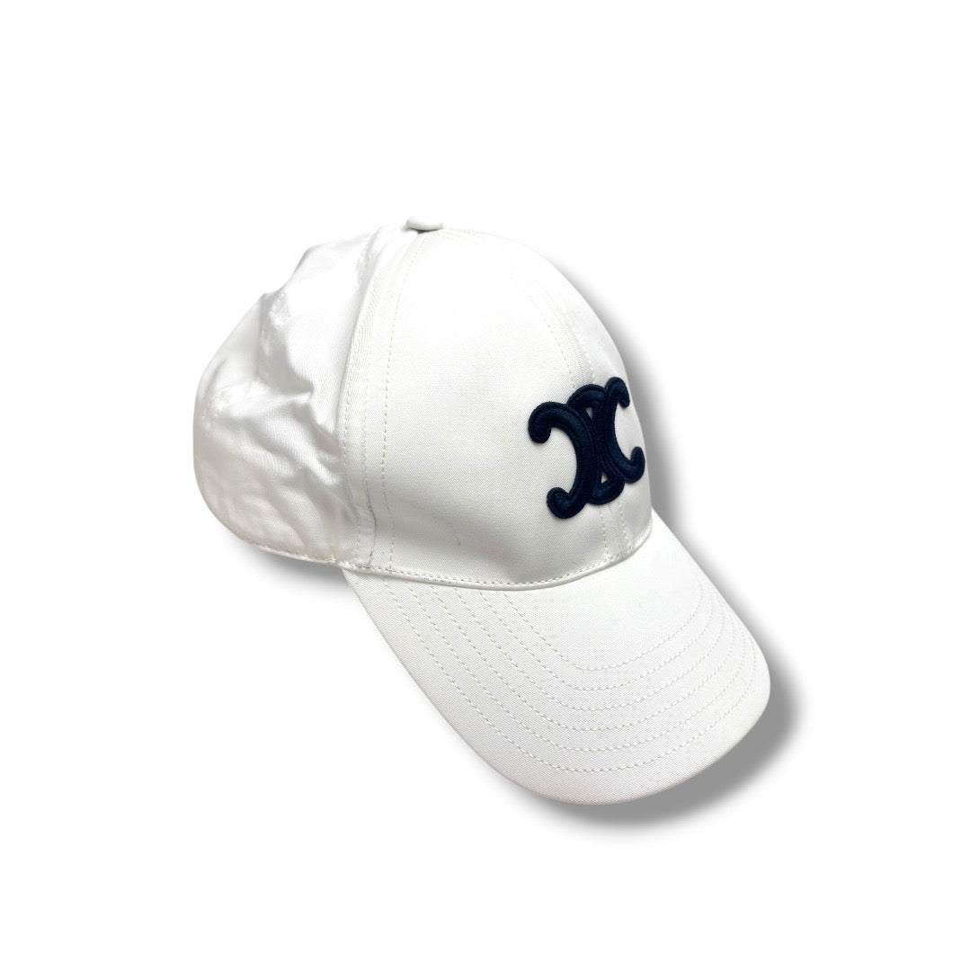 CELINE CAP 2AUT6969P WHITE STAIN RANK (B)