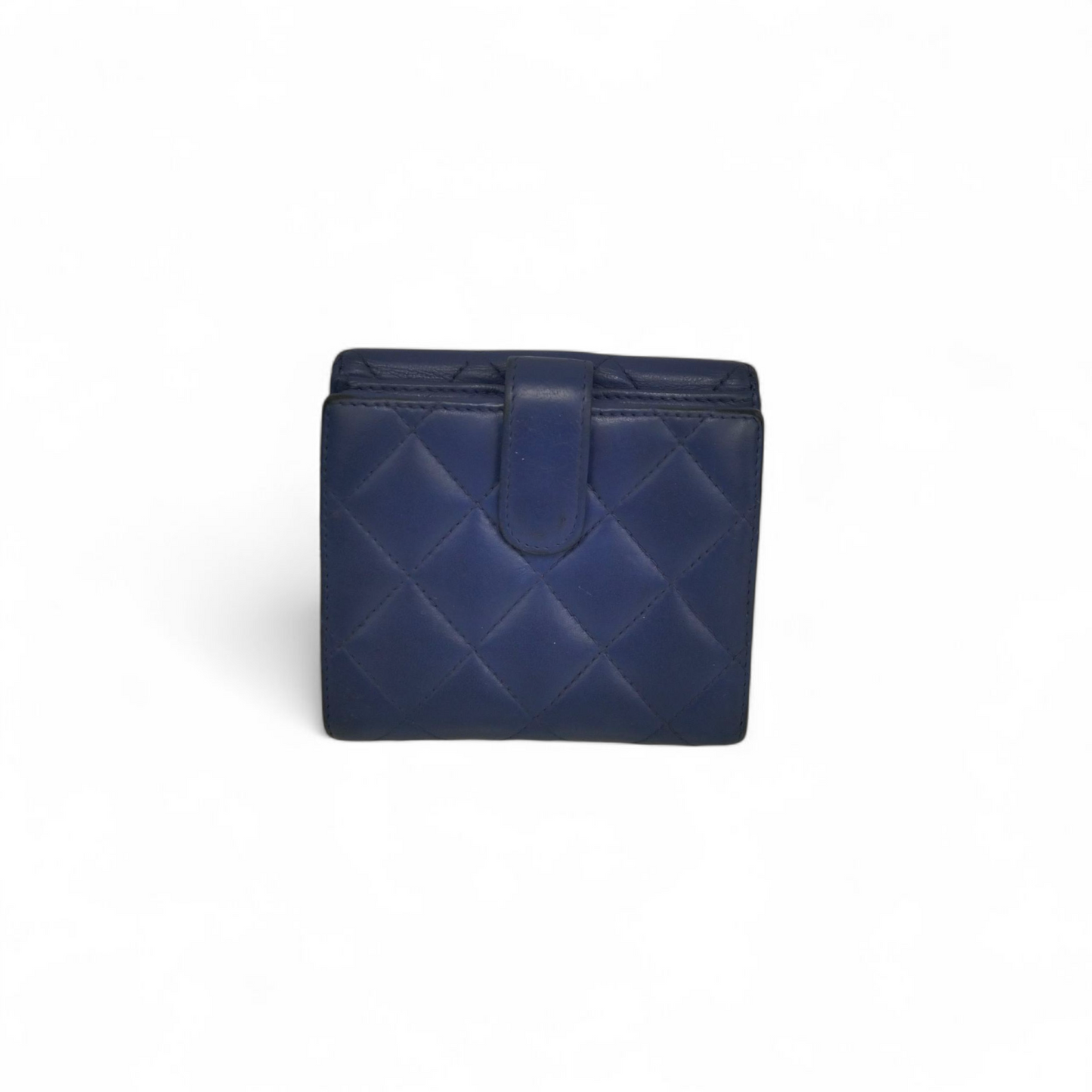 CHANEL WAllet Matrasse Blue Scratch/Stain 17524645 RAnk(C)