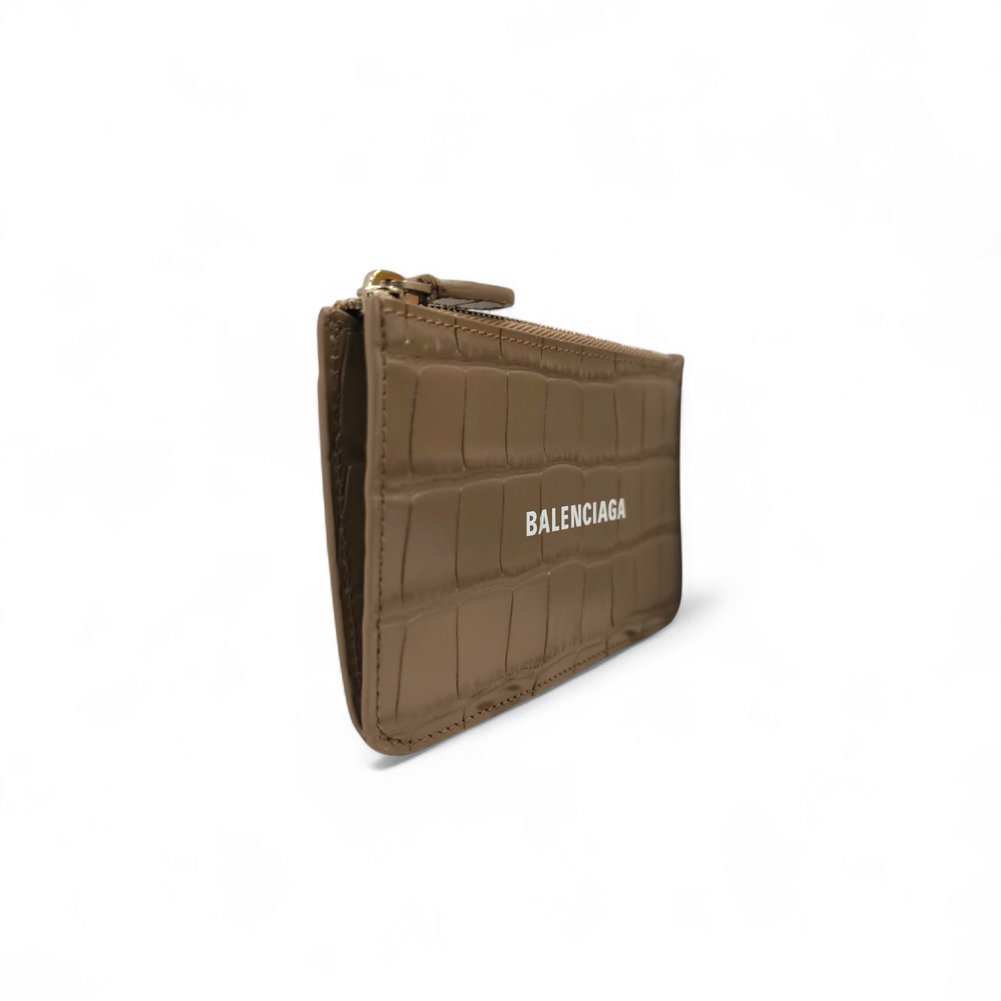 BALENCIAGA Wallet 637130 Beige Rank A
