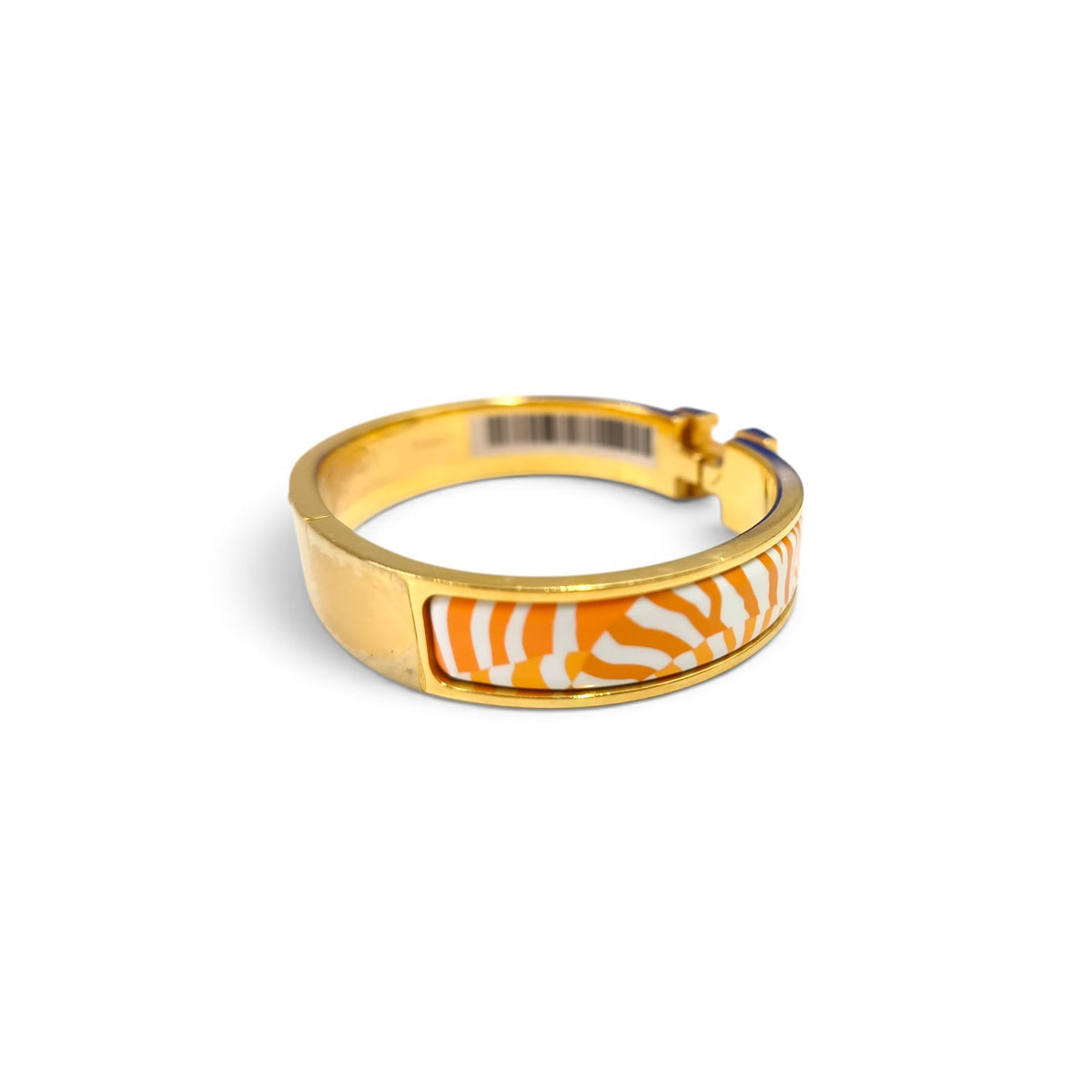HERMES Bracelet Orange Clic H Rank B