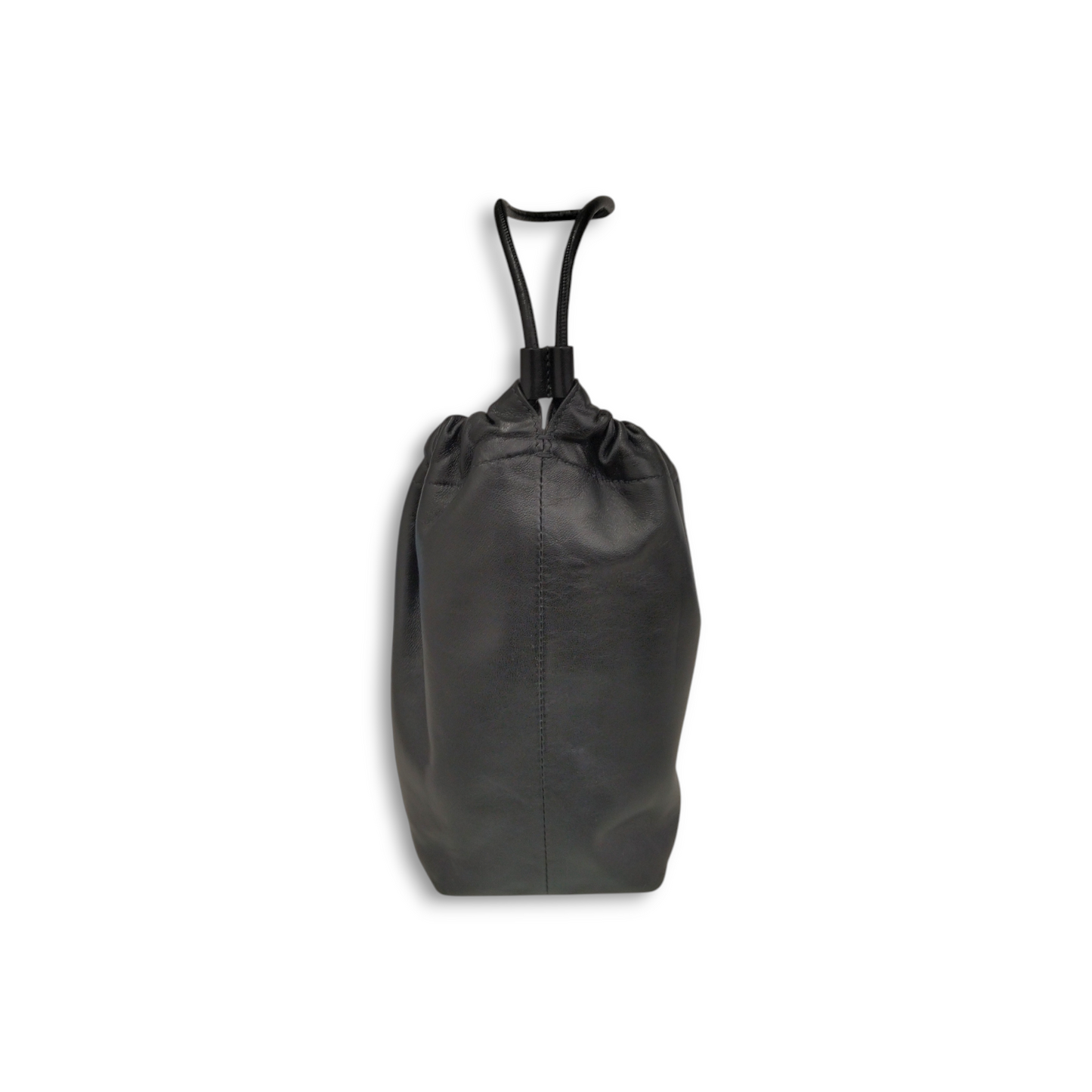 JIL SANDER Pouch Black Bucket Bag *With Cover Rank A