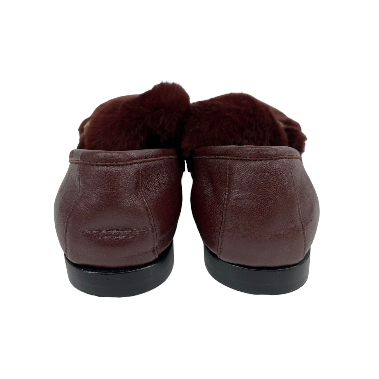 BOYY Shoes For Mens Wine Red Fur Size 42