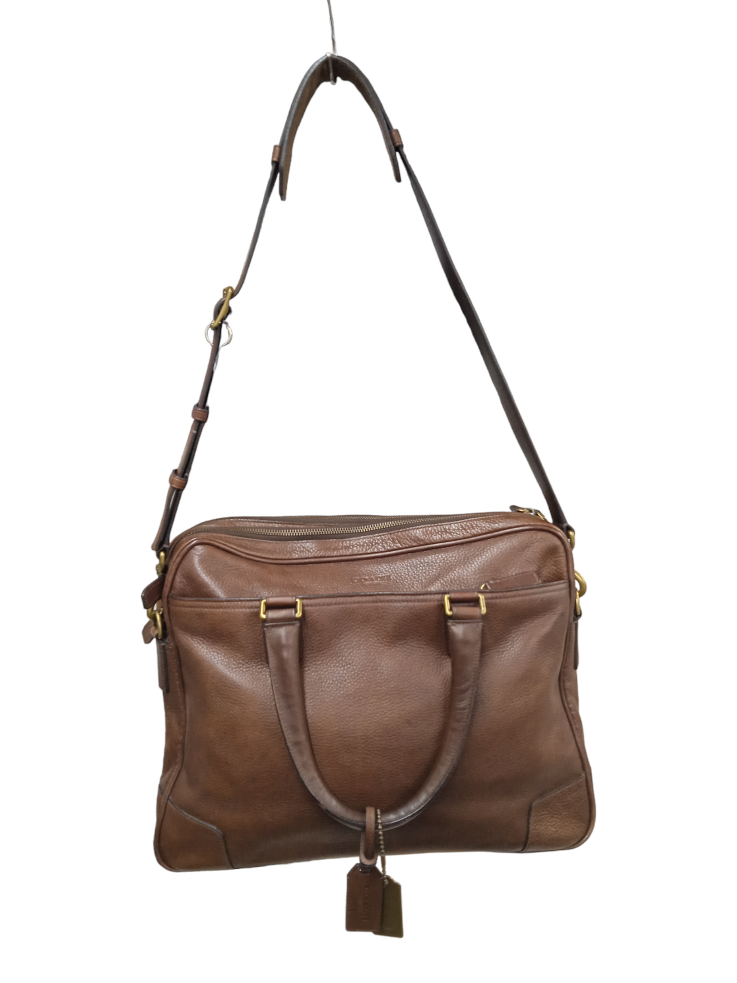 COACH Business Bag Brown 70478 (Rank B)