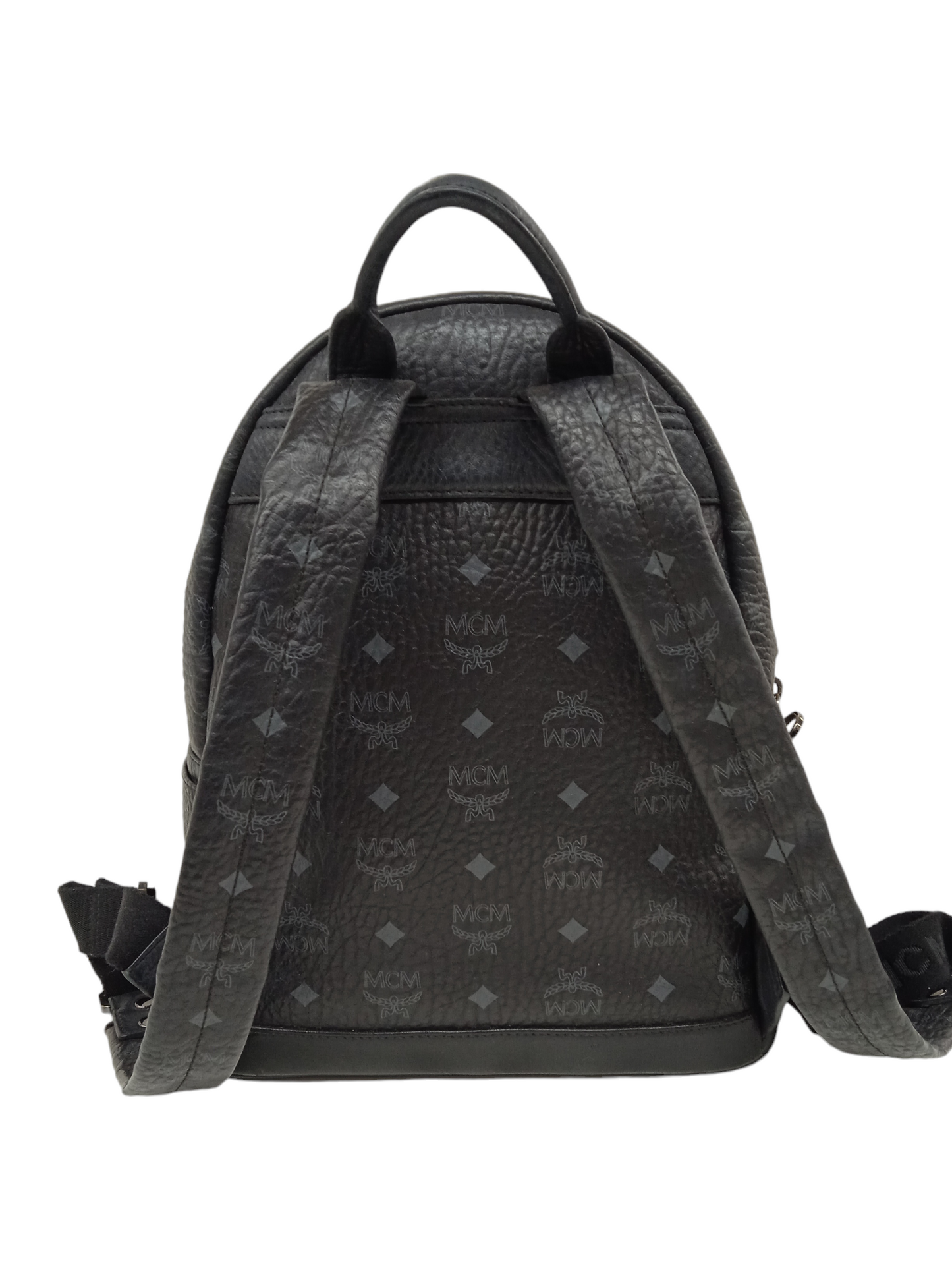 MCM Backpack Black MMK5AVE80BK001 (Rank B)