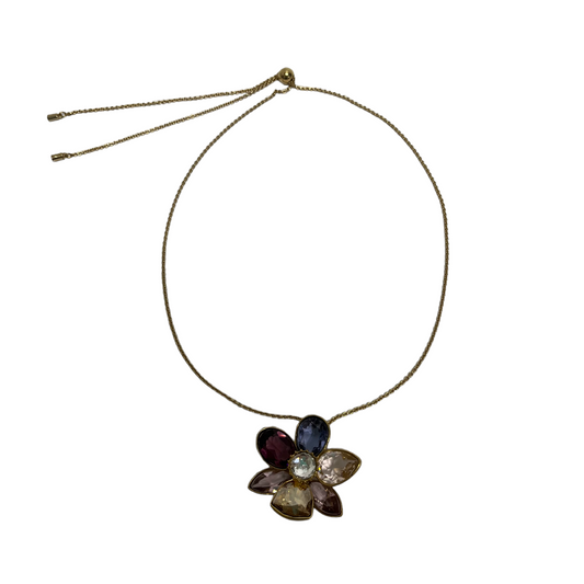 SWAROVSKI Necklace Gold Flower Top