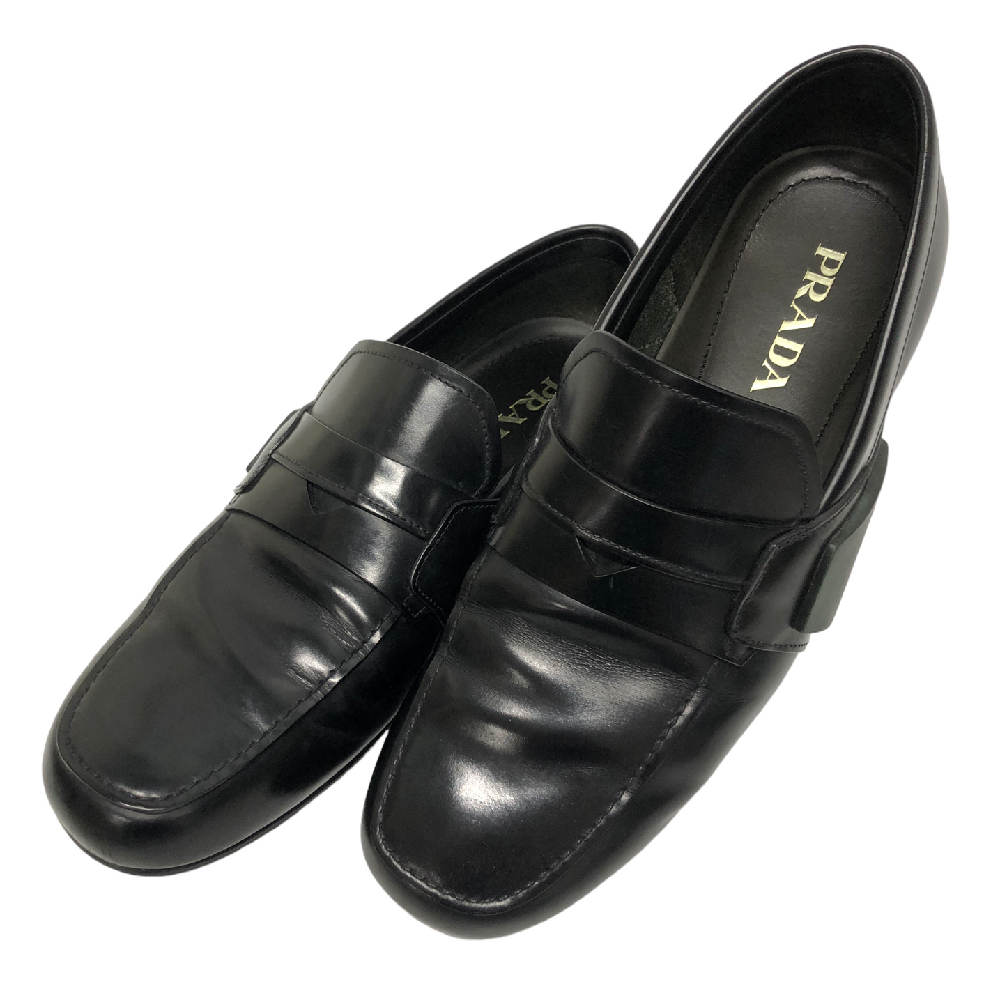 PRADA Loafers 2 DG 043 Mans Black Size 8.5