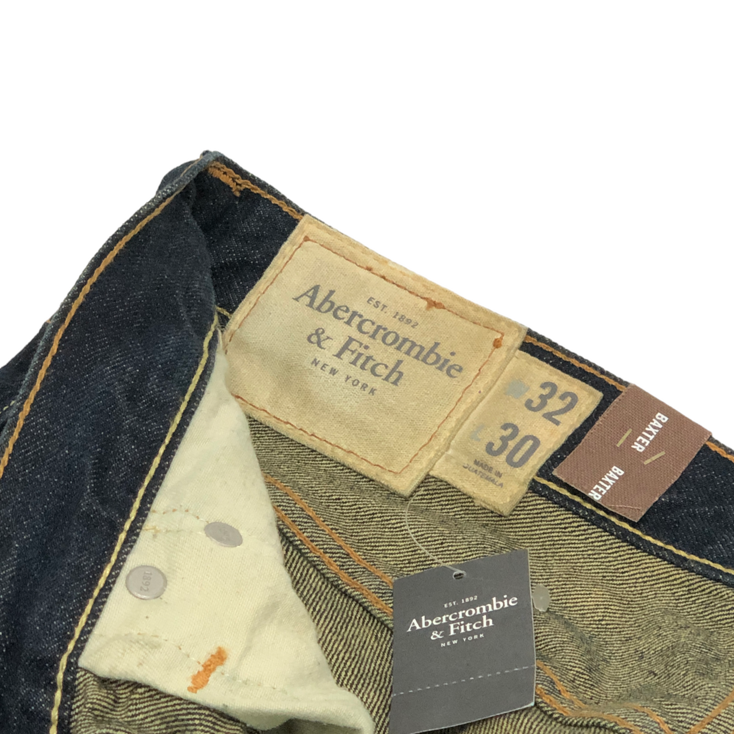 ABERCROMBIE & FITCH Jeans 32 Unused Item 131-318-007-023 BAXTER