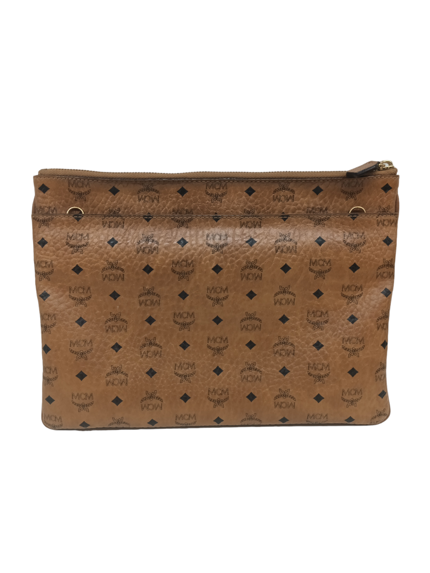 MCM Corssbody Pouch Visetos MYZ8SVI20C0001 Brown (Rank A)