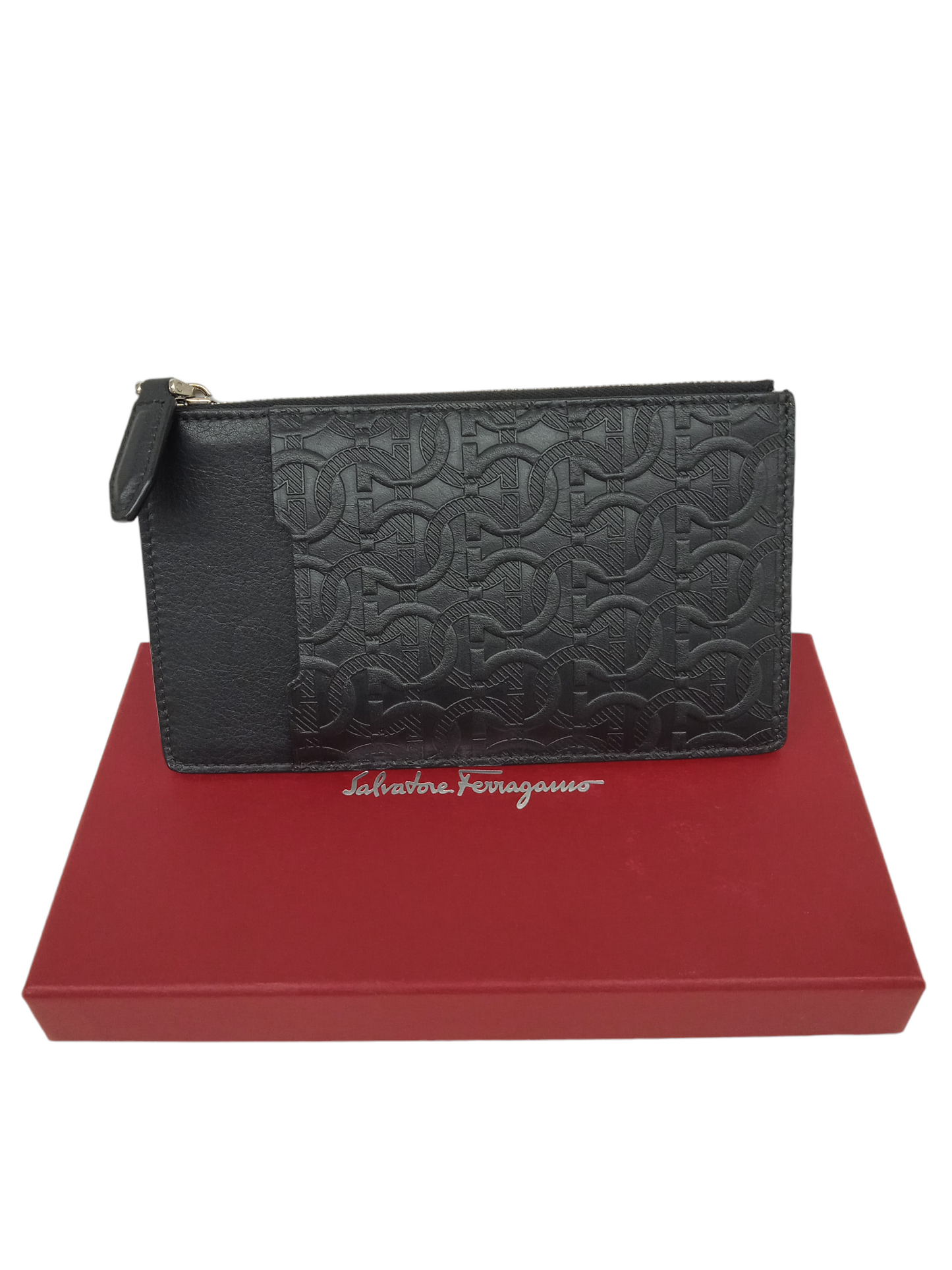 Salvatore Ferragamo Pouch Black Card/Smartphoen case (Rank A)