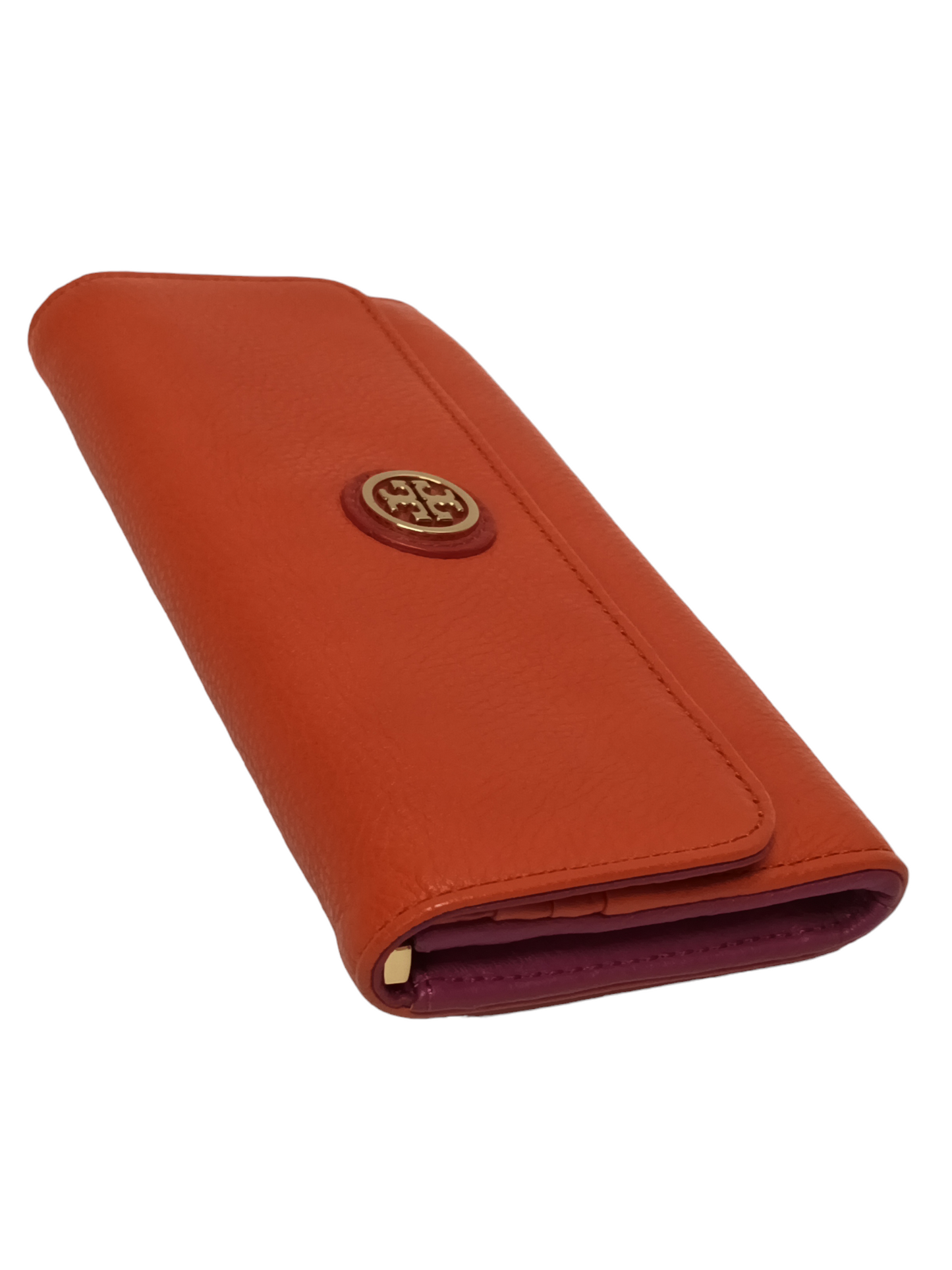 TORY BURCH Long Wallet Unused item Orange Purple 22139109