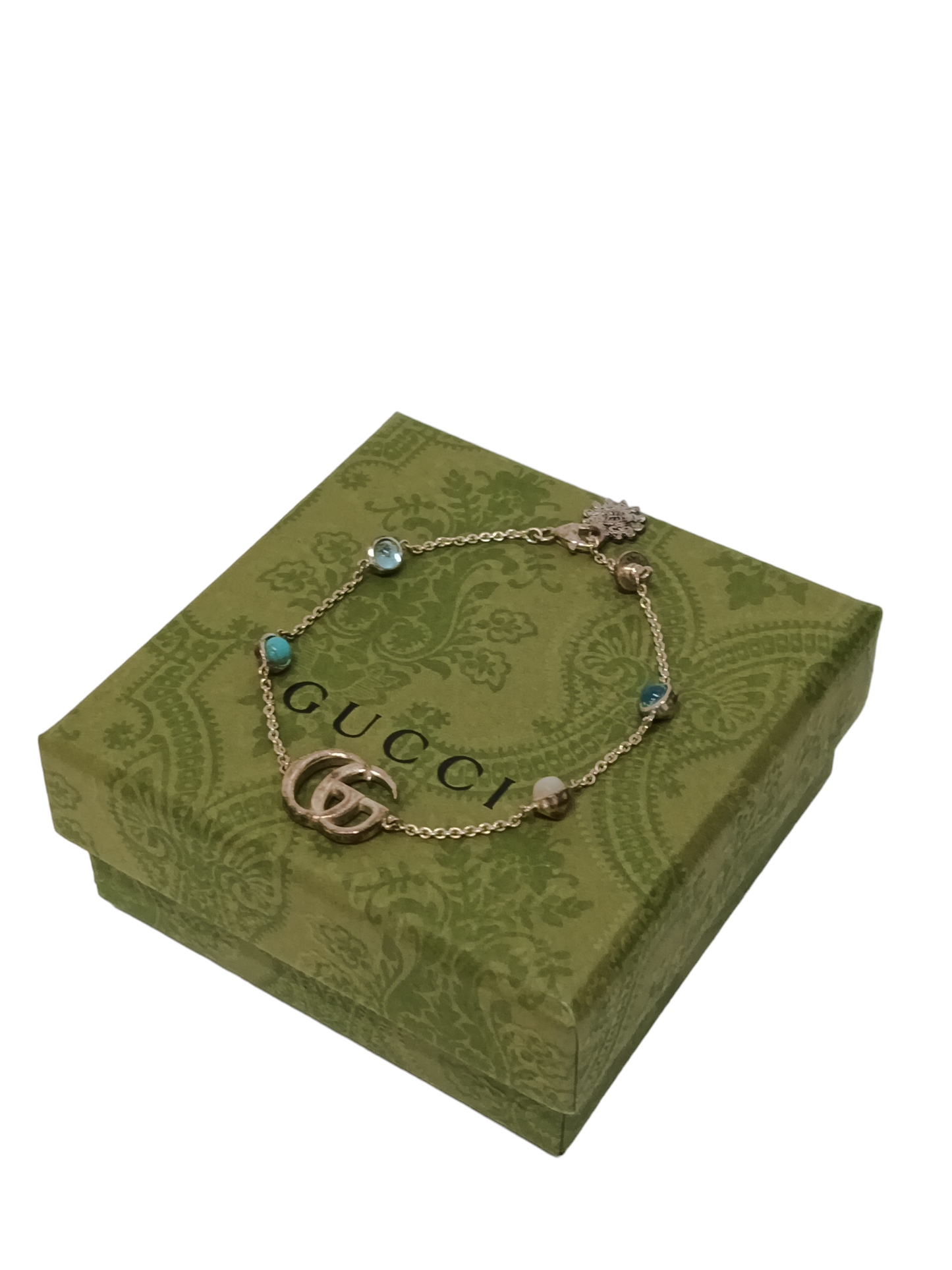 GUCCI Bracelet Silver Blue 527393