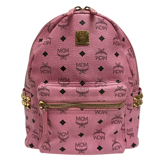 MCM RUCKSACK SHOCKING PINK STUDS MMK5SVE37PK001