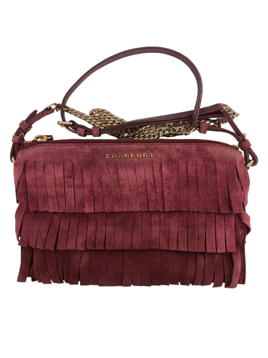BURBERRY Shoulder Bag 3990443 Purple frine (Rank B)