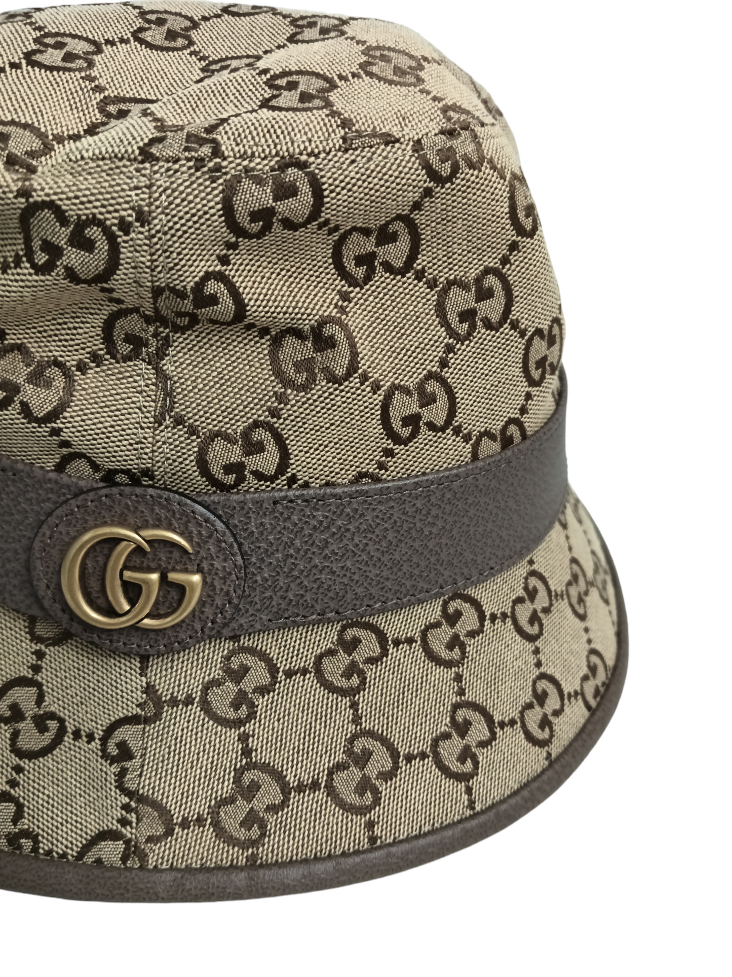 GUCCI HAT 576587 4HG62 GG CANVAS BUCKET