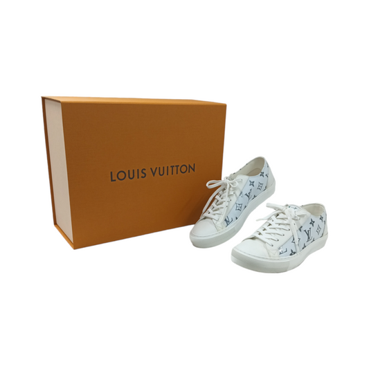 LOUIS VUITTON Shoes Size 5 1/2 White LD0221 Tattoo Rank A