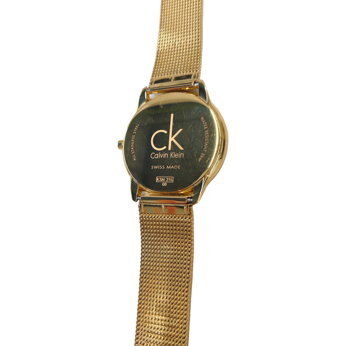 Calvin Klein Wrist Watch K3M 215 Gold Stainless Steel Rank A