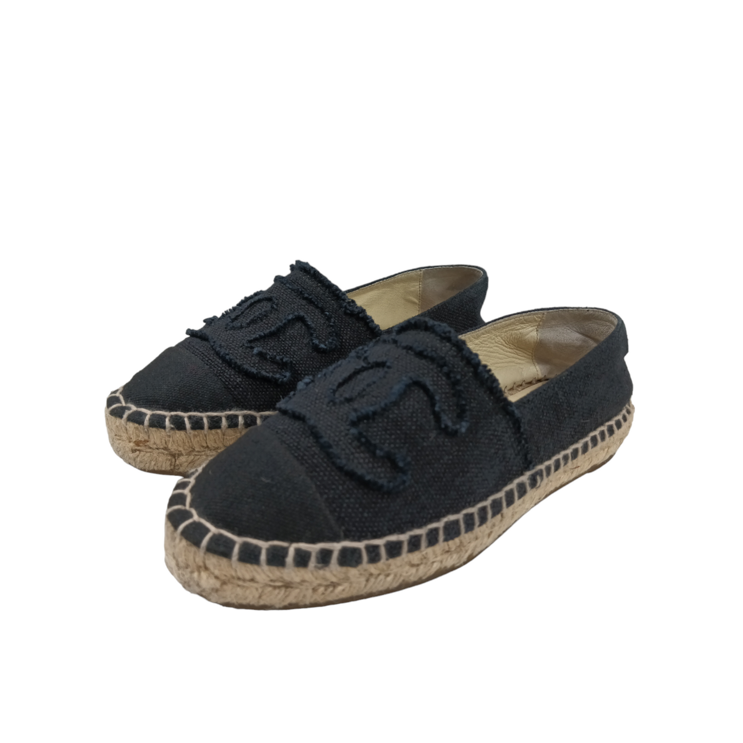 CHANEL Espadrille Size 35 Black ZG29762 Rank B