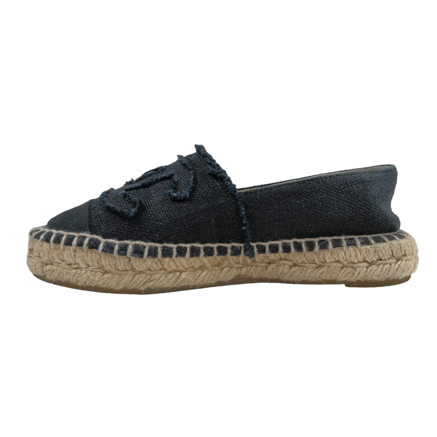 CHANEL Espadrille Size 35 Black ZG29762 Rank B