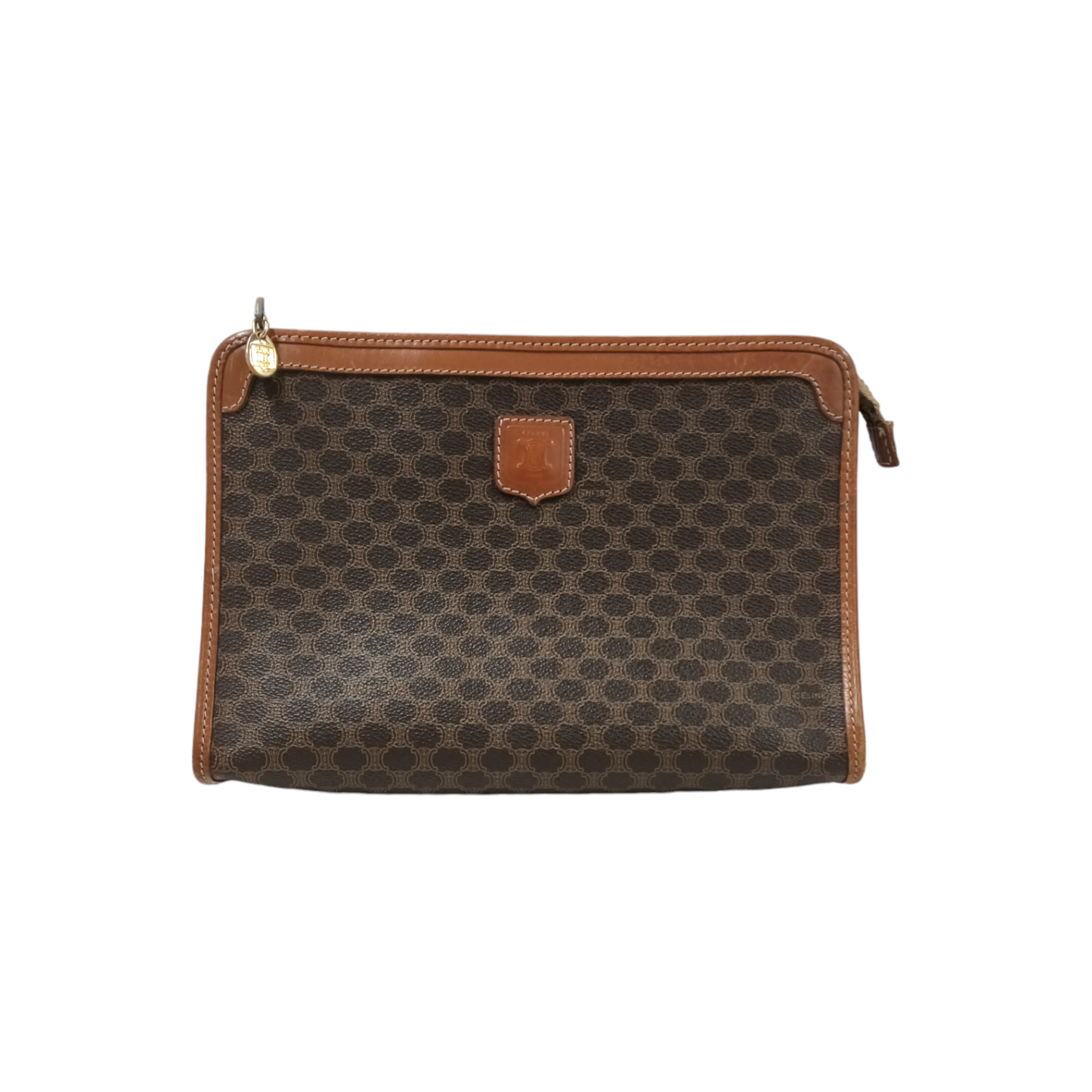 CELINE Pouch Brown Rank B