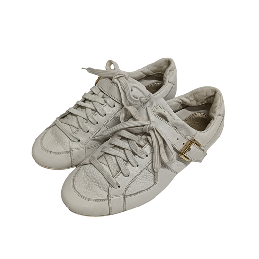 LOUIS VUITTON Leather Sneaker SIZE 35