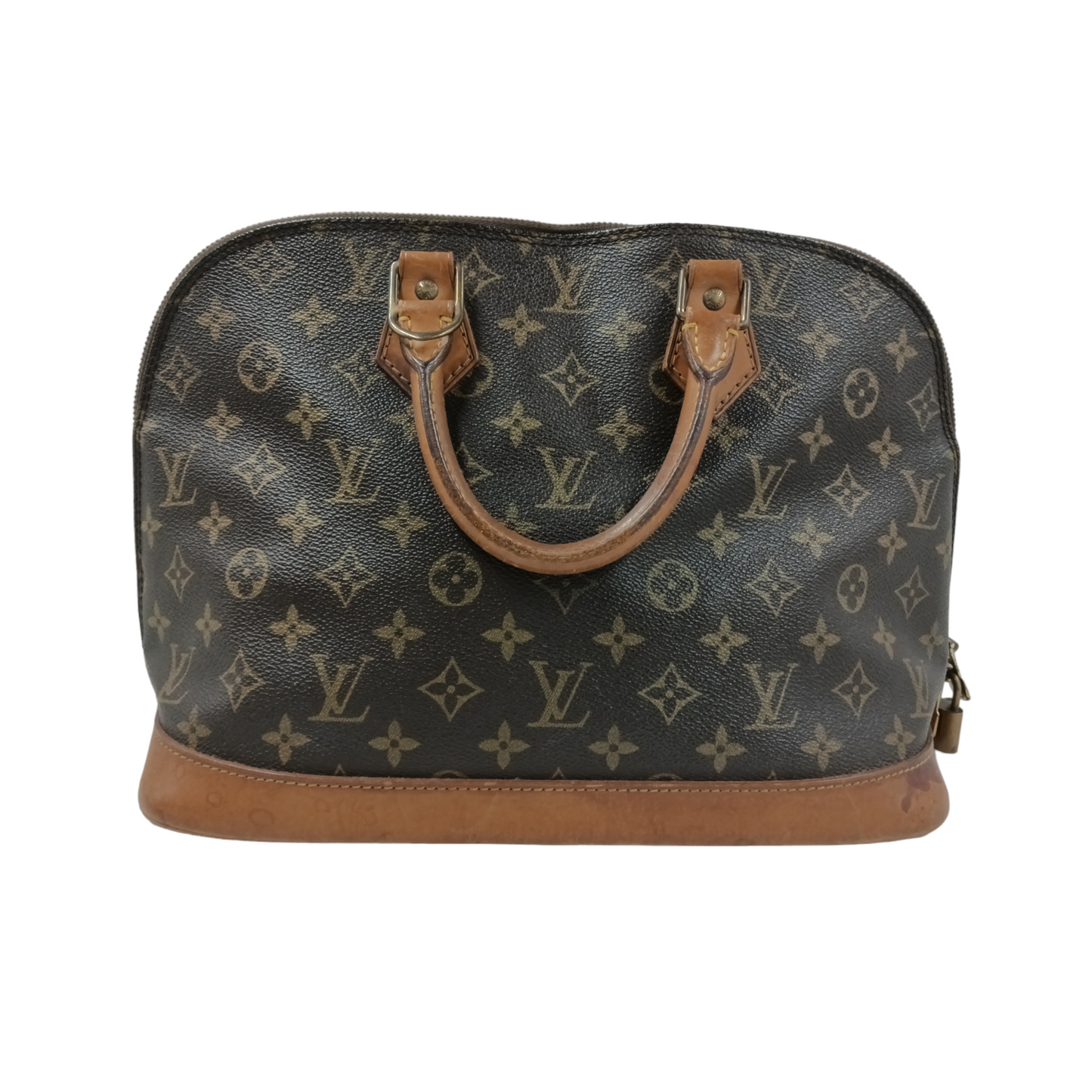 LOUIS VUITTON Handbag ALMA M51130 Brown Stain Rank C