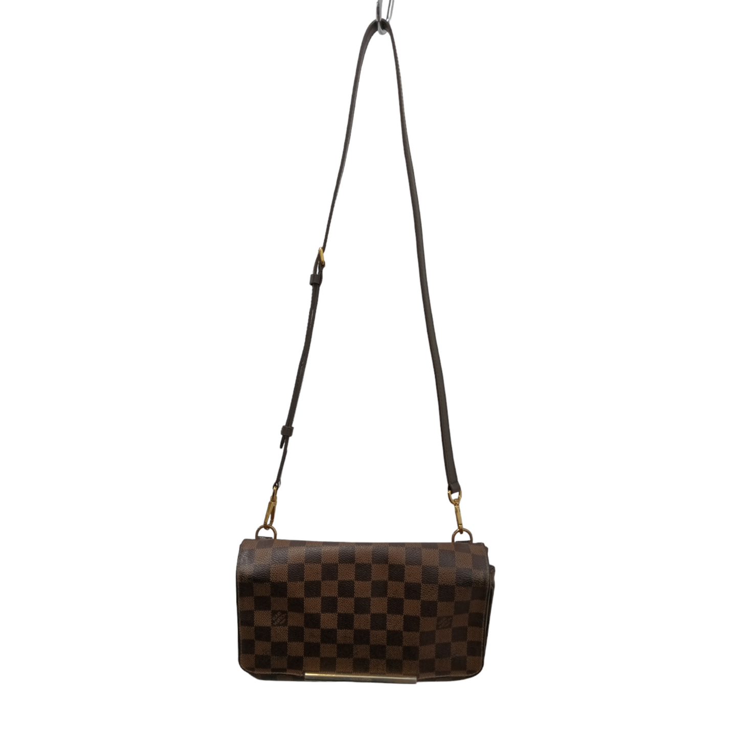 LOUIS VUITTON Shoulder Bag damier Brown Scratch/Damage Rank C