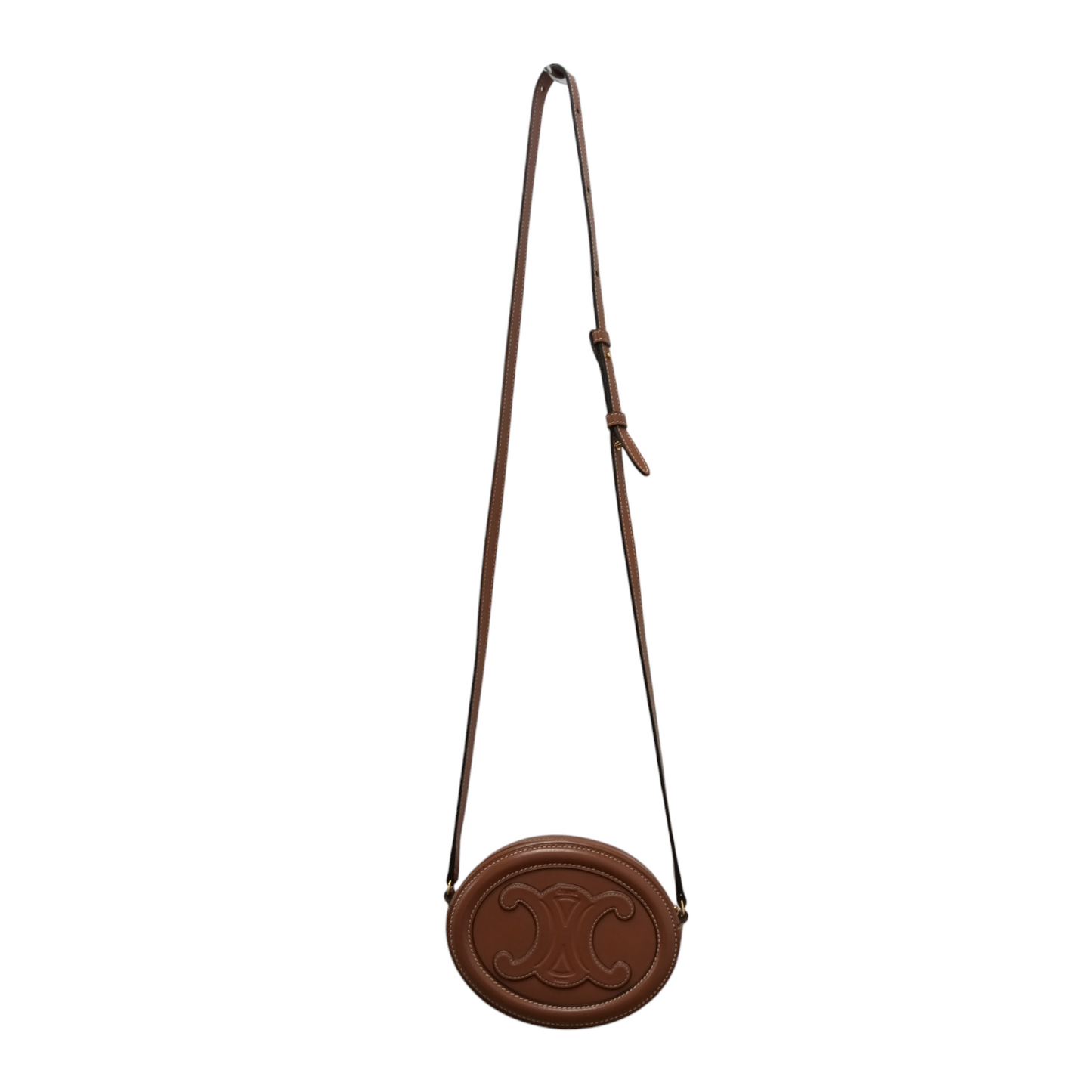 CELINE Cross Body Bag 10I703DPQ 04 Brown Rank A