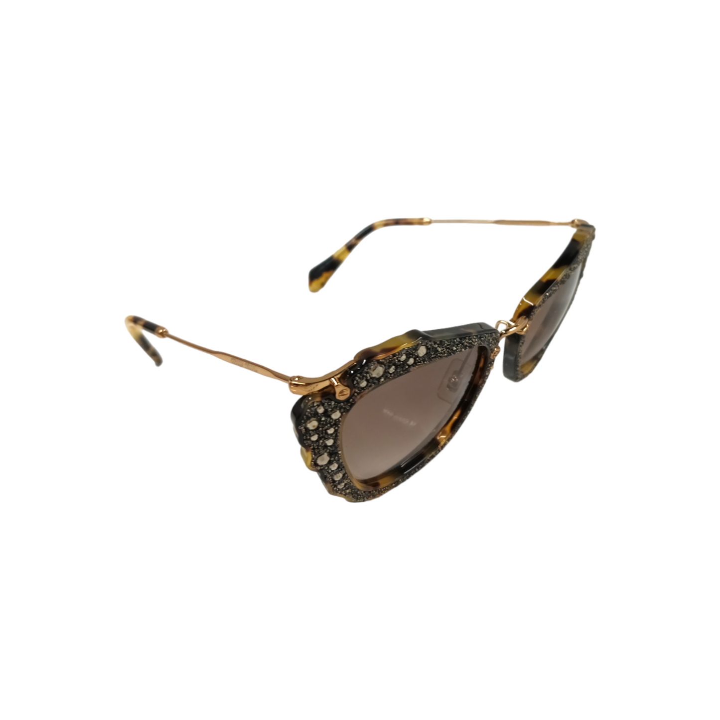 MIU MIU Sunglasses SMU 04Q Brown/Gold Rank B