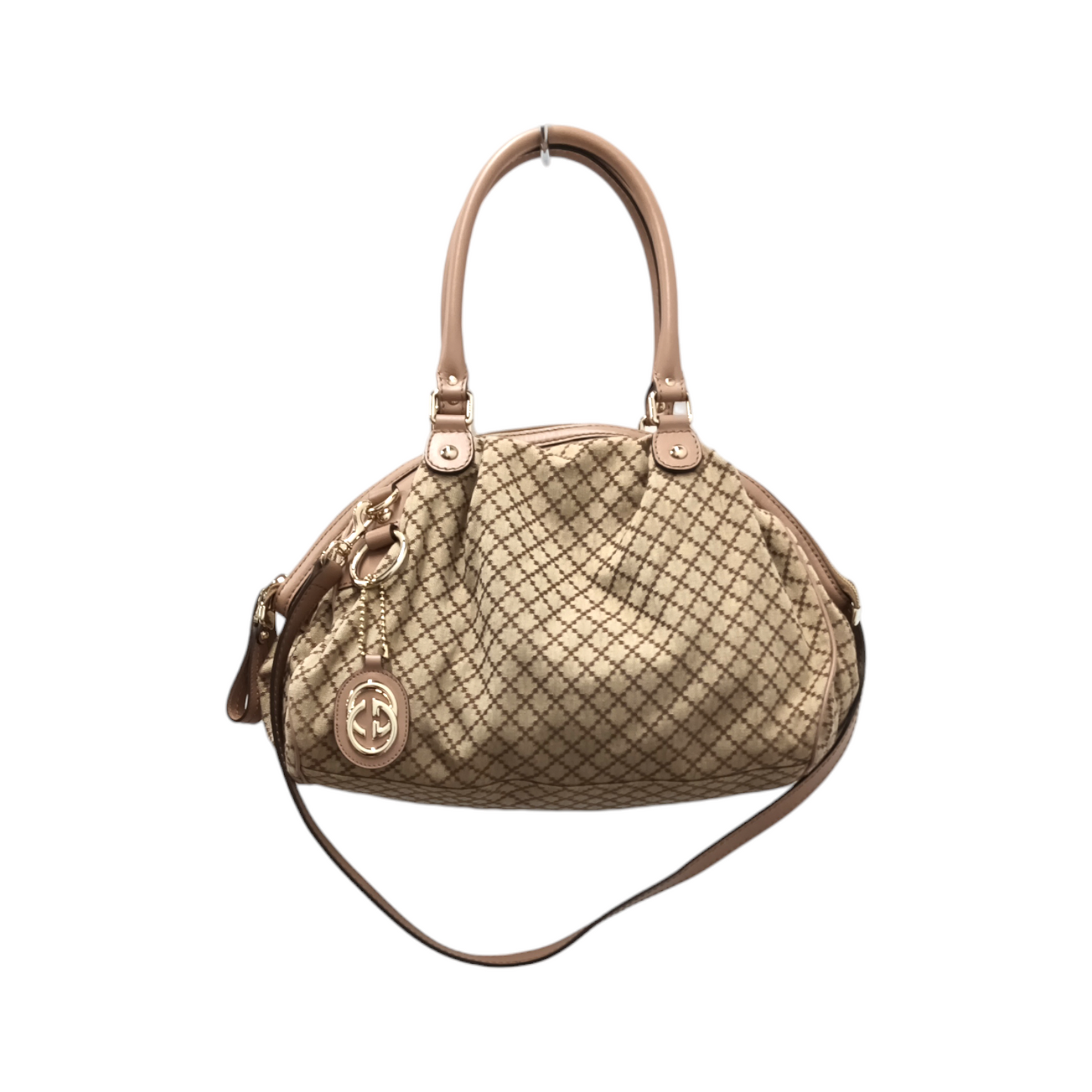 GUCCI 2WAY Bag 223974 Beige Stain 498879 Rank B