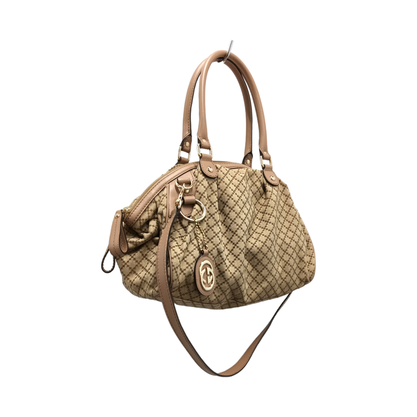 GUCCI 2WAY Bag 223974 Beige Stain 498879 Rank B